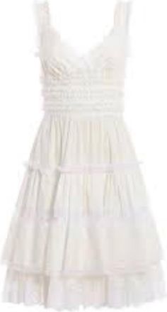 Dolce & Gabbana White Cotton Poplin Dress Size XS