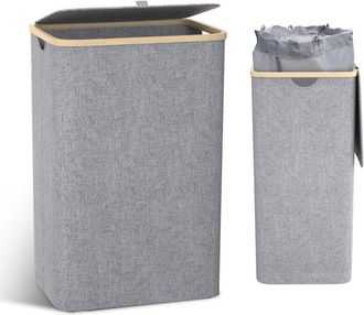 OEM Cesto Para Ropa Sucia - 100 L - Plegable - Con Tapa Y Bolsa Interior Extra&iacute;ble - Asas De Transporte - 1 Unidad