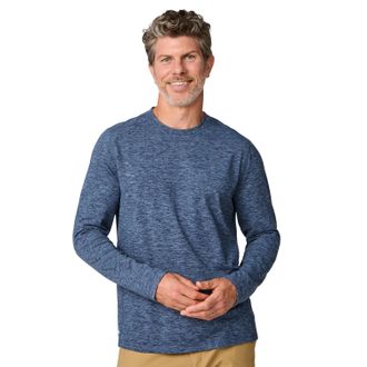 Free Country Mens FreeCycle Sueded Long Sleeve Crew Neck