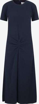Victoria Beckham Midi-T-Shirt-Kleid aus Krepp Gathered Detail