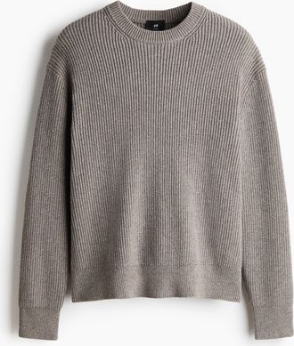 H&M Strickpullover Relaxed Fit - Beige