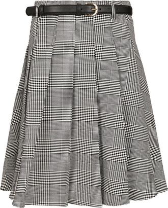 Self Portrait Pleated Midi Skirt
