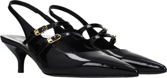 Celine Womens Black Leather Sandals