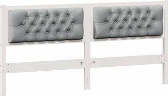 vidaXL Cabecero Otro Y Gris Claro 160 Cm Madera Maciza De Pino Vidaxl