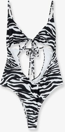 The Attico Costume intero con stampa zebra - THE ATTICO - gender_Woman