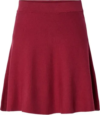 Y.A.S Y.a.s, Rokken, Dames, Rood, XS, Polyester, Rode Gebreide Rok - Uitlopende Stijl