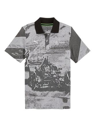 Puma x Mercedes AMG Polo Petronas F1 Team con motivo jacquard - Grigio