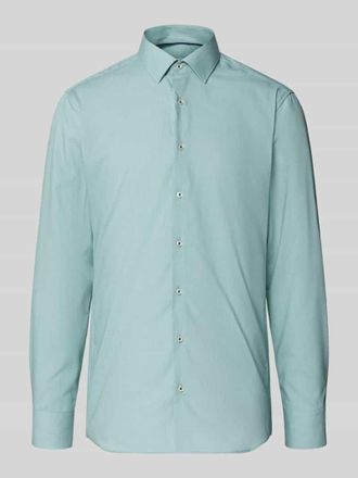Eterna Slim Fit Business Hemd aus Lyocell-Mix mit Kentkragen in Gruen, Gr&ouml;&szlig;e 38