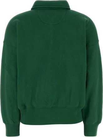 Polo Ralph Lauren Womens Green Cotton Blend Polo Shirt Bushgreen Exterior: Polyester Felpe Sweater