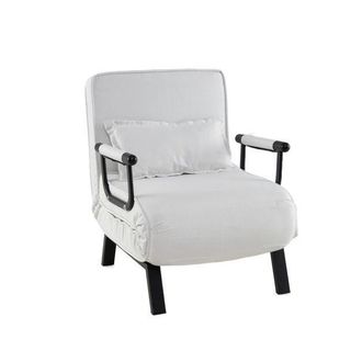 Costway Costway Convertible Sofa Bed 4-in-1 Folding Arm Chair Sleeper in White