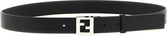 Fendi Black FF Logo Buckle Belt