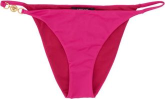Versace Fuchsia Solid Bikini Bottom Swimwear