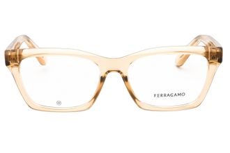 Ferragamo SF2986 Rectangular Acetate Eyeglasses - Beige