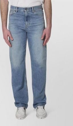 Gucci denim wide leg regular fit trousers