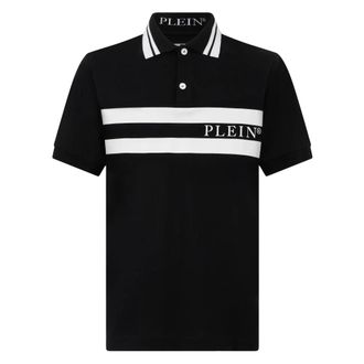 Philipp Plein Polo Shirt Ss Logo - Heren - Polos - Zwart - 3XL - Katoen - Tops