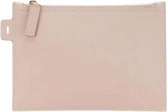 Saint Laurent Pre-owned Clutches, female, Pink, Size: ONE SIZE Pre-owned Leather Clutch