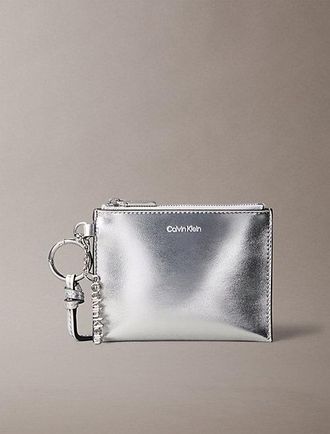 Calvin Klein Colgante para el bolso con bolsillo con cremallera y logo met&aacute;lico