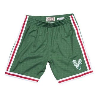 Mitchell & Ness NBA Swingman Shorts Milwaukee Bucks Road 1971-72 Green SMSHGS18240-MBUDKGN71