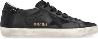 Golden Goose Womens Sneakers Low-Top Leather Black Cotton Trainers