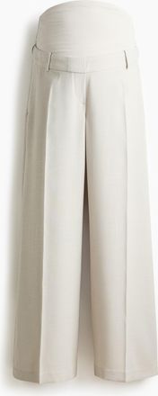 H&M MAMA Weite elegante Hose - Hellbeige