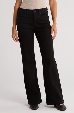 Seven 7 Bella Wide Leg Jeans in Black at Nordstrom Rack, Size 14