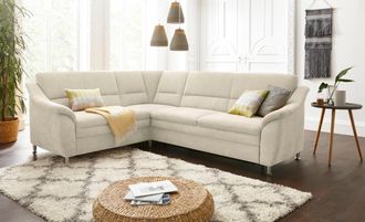 Sit&more Ecksofa »Cardoso L-Form« mit Federkern, wahlweise mit Bettfunktion und Schubkasten