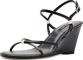 Nine West Devva Womens Dress Sandals Black : 8.5 M, Faux Leather