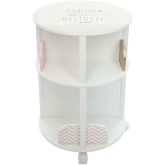 Atmosphera Libreria rotonda per bambini grigia H59cm Atmosphera créateur dintérieur