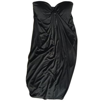 Catherine Malandrino Black Strapless Jersey Dress Size S