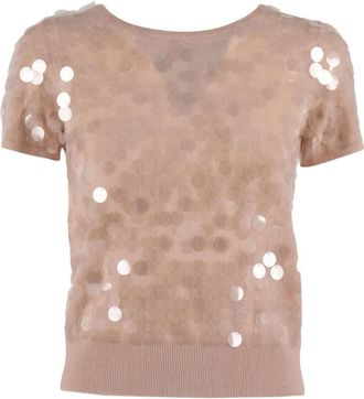 Max Mara Saio trui met korte mouwen - Roze