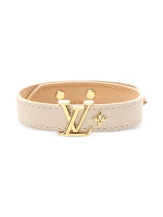 Louis Vuitton 2022 Leather LV Iconic Bracelet costume bracelet - women - Calf Leather/Leather/Gold Plated - One Size - Brown