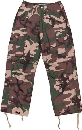 Reese Cooper Wide Leg Cotton Cargo Pants