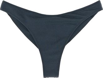 MC2 Saint Barth Naomi cheeky logo-patch bikini bottoms - women - Polyamide/Elastane - S - Grey