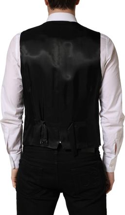Dolce & Gabbana Virgin Wool and Silk Vest - Black
