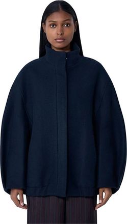 Dries Van Noten Voles Wool Jacket - Dames - Zomerjassen - Blauw - XS - Wol - Jassen