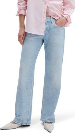 Rag & Bone rb Miramar Saige Mid Rise Wide Leg Cotton Terry Sweatpant Jeans in Aria at Nordstrom, Size 29