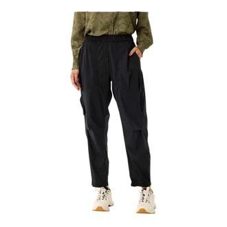 In Front IN Front, Broeken, Dames, Zwart, 2Xl, Coole Elastische Taillebroek met Ritsdetails