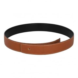 Herm&egrave;s Pre-owned Leather belts - female - Herm&egrave;s Vintage - Vintage Belts - Brown - ONE SIZE - Pre-owned