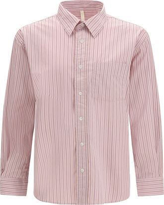 Sunflower Mens Shirt New Base Pink Stripe Cotton