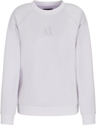 A|X Armani Exchange Mujer, Sudaderas, Blanco, Talla: M