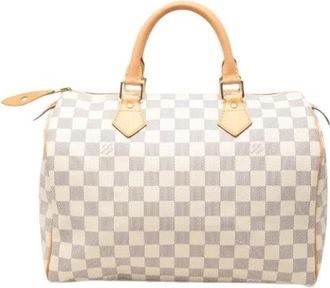 Louis Vuitton Pre-owned Speedy 30 - Dames - Vintage Handtas - Wit - ONE Size - Leer - Vintage