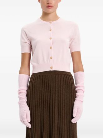 arch4 buttoned short-sleeve cardigan - Pink