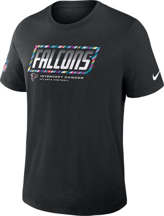 Nike Atlanta Falcons Crucial Catch Sideline Nike Mens Dri-FIT NFL T-Shirt in Black | 034J00AZU2-F9R