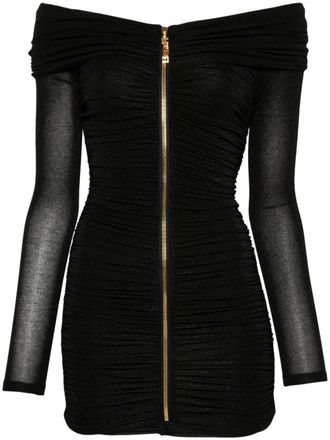 Elisabetta Franchi lurex mini dress - Black