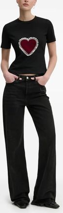 Never Fully Dressed T-shirt con decorazione - Nero