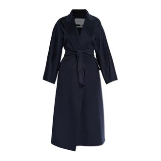 Max Mara Cesto Cashmere Coat - female - Max Mara - Belted Coats - Blue - XS - Coats