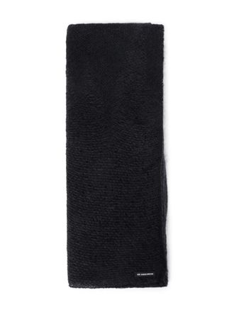Ann Demeulemeester Tuva knitted scarf - women - Mohair/Silk - One Size - Black