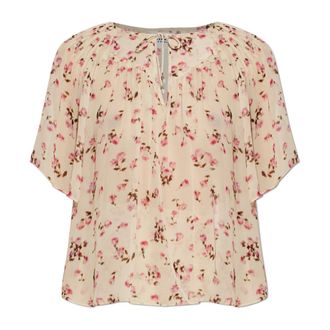 Isabel Marant Blouses, female, Beige, Size: XS Neslya Top