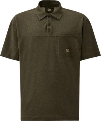 C.P. Company Pl 201 Polo - Heren - Polos - Groen - M - Katoen - Tops