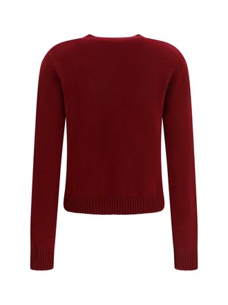 Lisa Yang Womens Mable Sweater Deep Plum Kashmir-Capra Hircus Kashmir/capra
